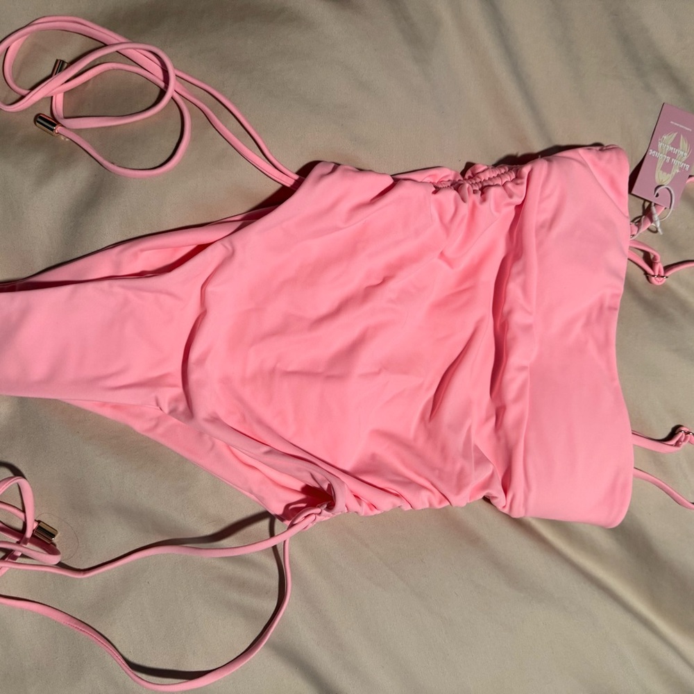 Pink Women's One Piece Swimsuit